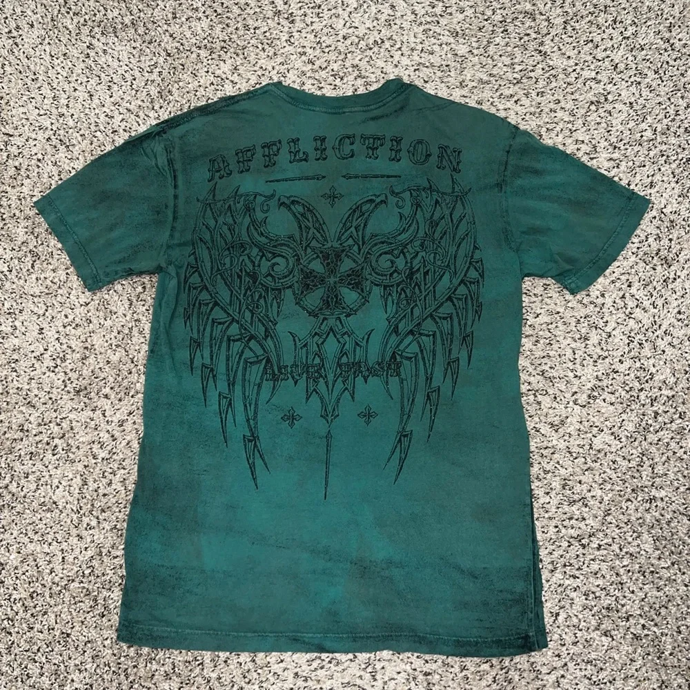 AFFLICTION Distressed Final Battle T-shirt - Picture 2 of 3